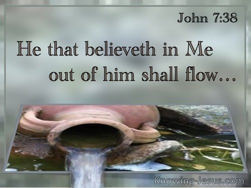 Water as a symbol of salvation-John 7-38